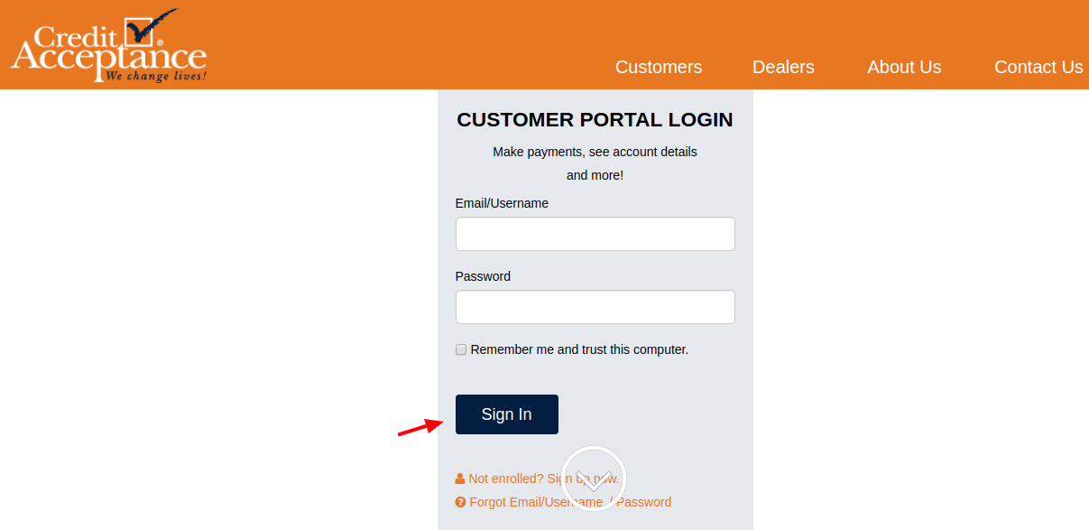 Credit Acceptance Login