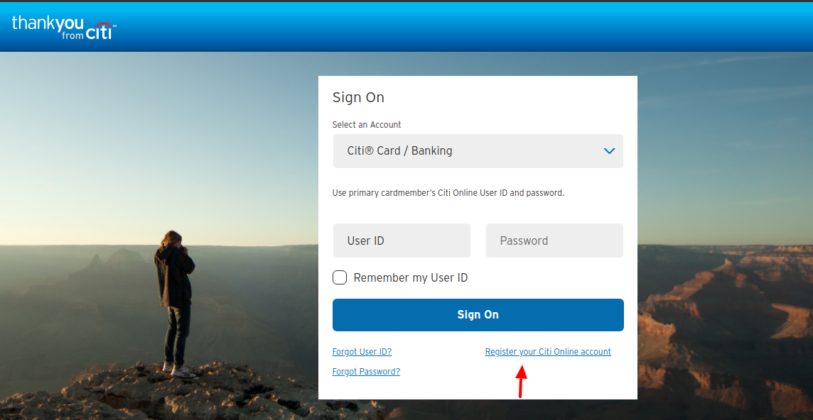 Citi ThankYou Rewards Register