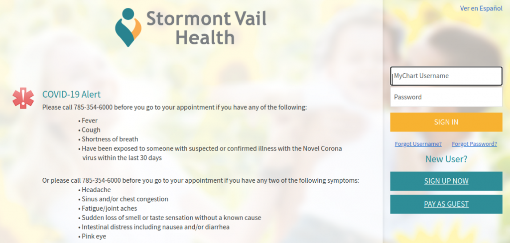 mychart.stormontvail.org - Login To Your Mychart Stormont Online Account