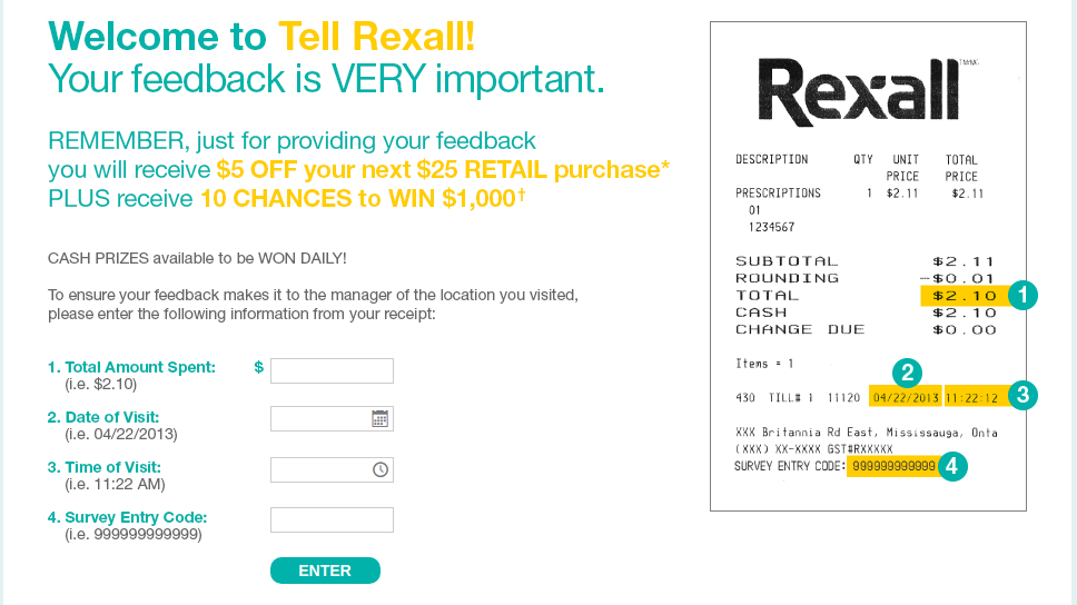 Rexall Survey