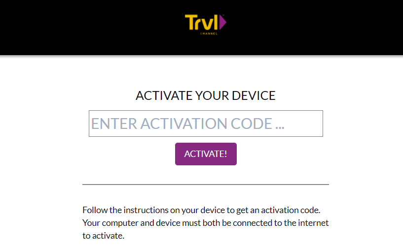 Travel Channel GO Activate