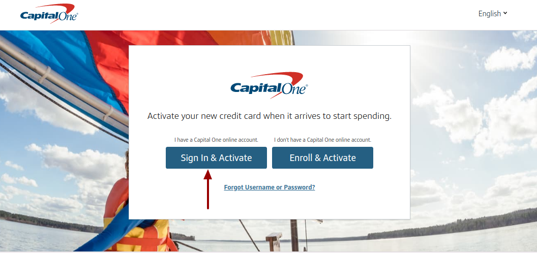 activate capital one credit card