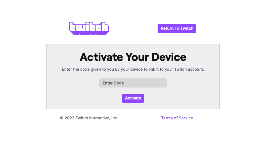 activate twitch tv