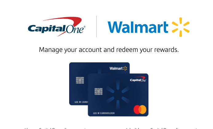 walmart credit card Login page