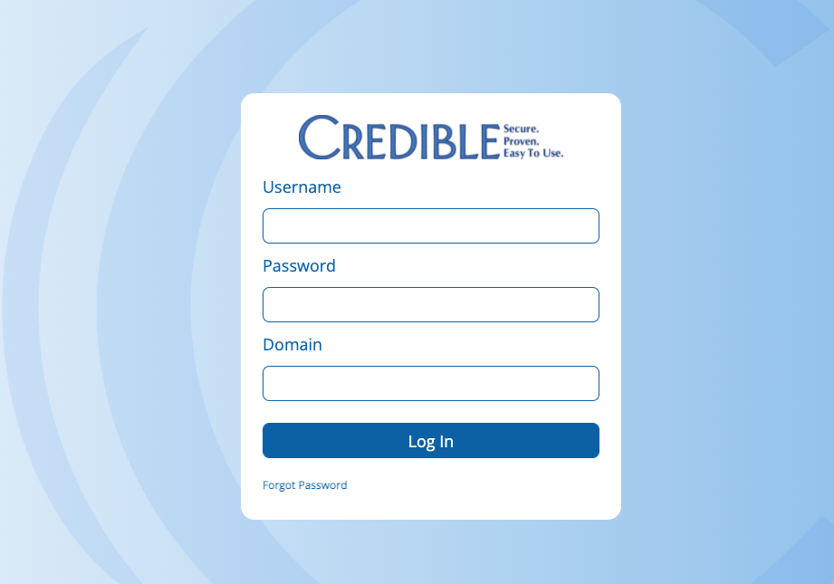 secure login crediblebh