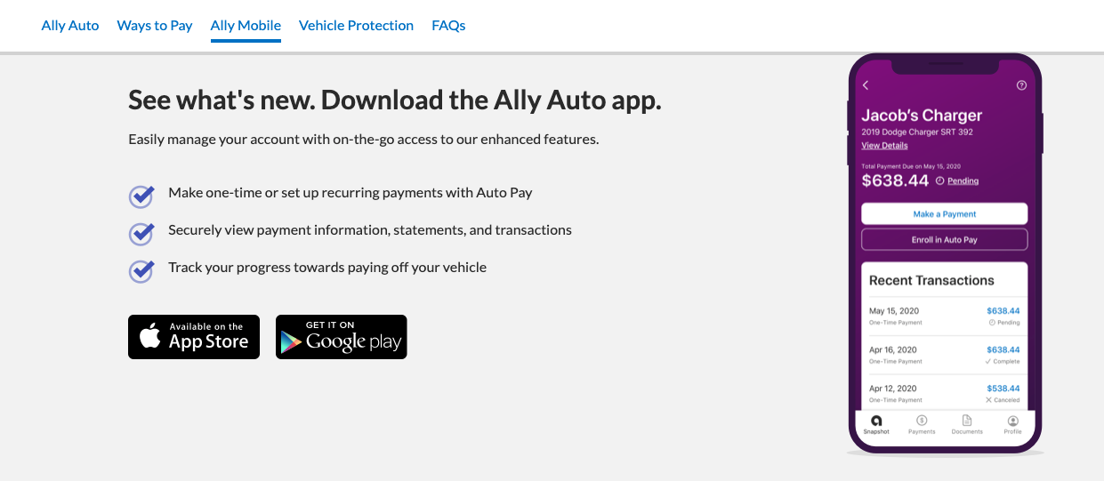 ally auto app
