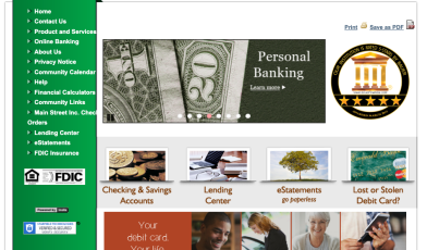 Emerald Bank Login page