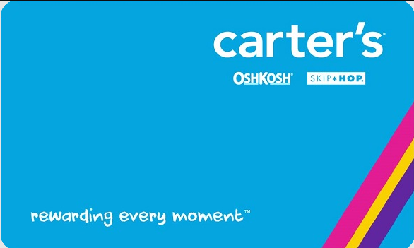 carters credit card login page