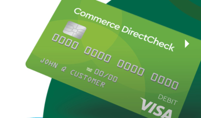 commerce directcheck card login process